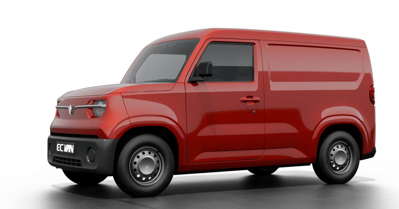 Vinfast EC VAN - Màu Đỏ